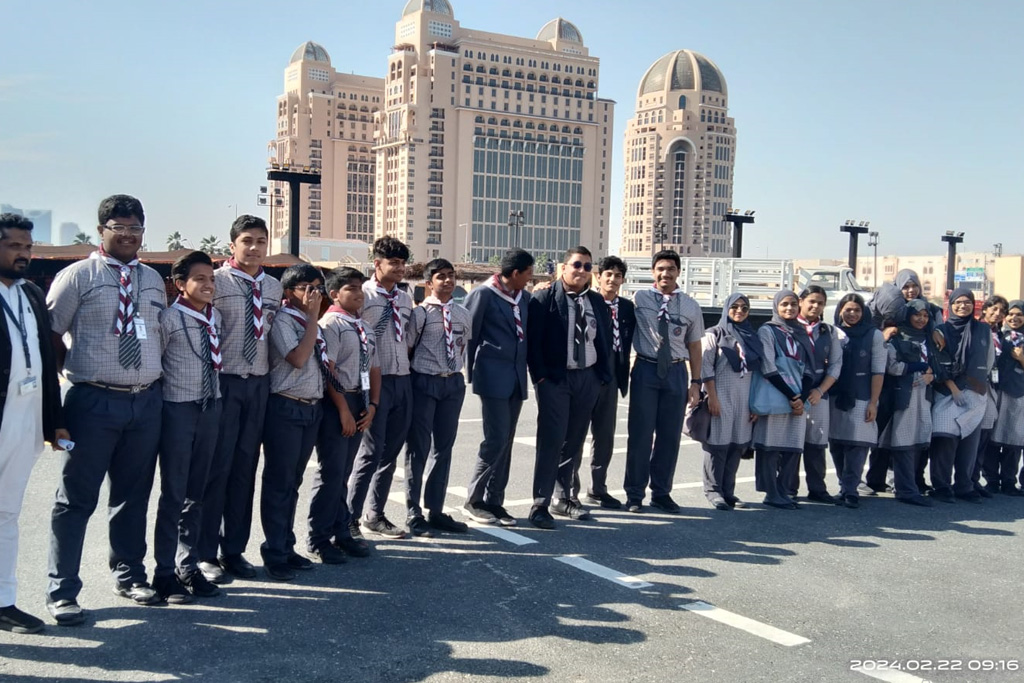 M.E.S SCOUTS & GUIDES WITNESS EVENTS AT QATAR HALAL FESTIVAL 2024