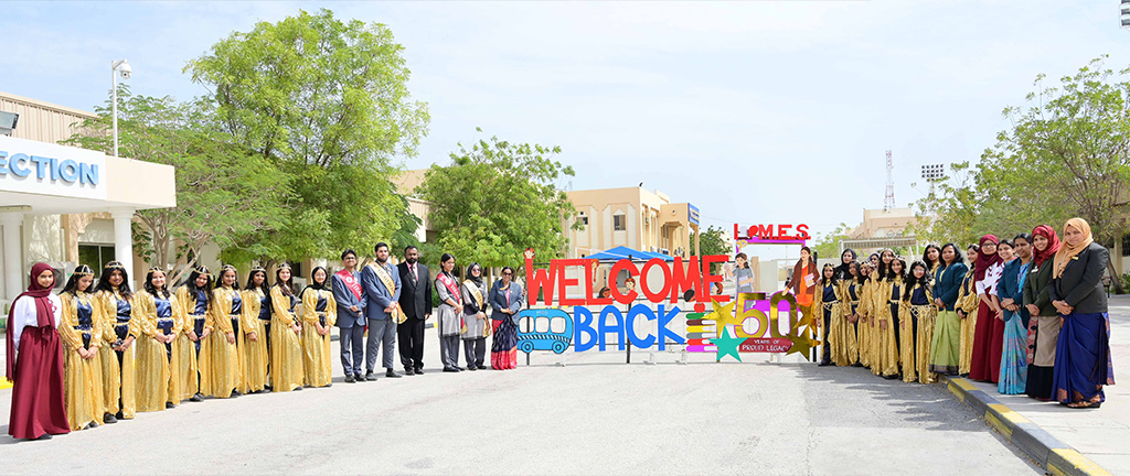 M.E.S STUDENTS BACK TO SCHOOL IN ITS GOLDEN JUBILEE COMMEMORATING YEAR