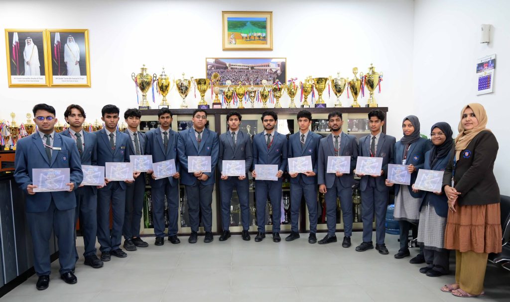MES STUDENT WINS PRESTIGIOUS AWARD AT KATARA ASTRO FAIR