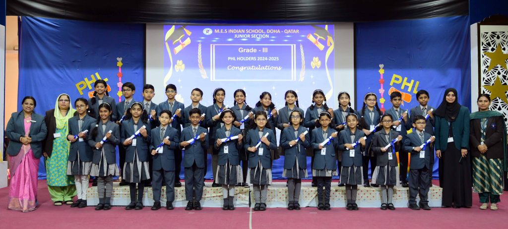 MES JUNIOR SECTION HONOURS ACADEMIC BRILLIANCE AT PHL CEREMONY
