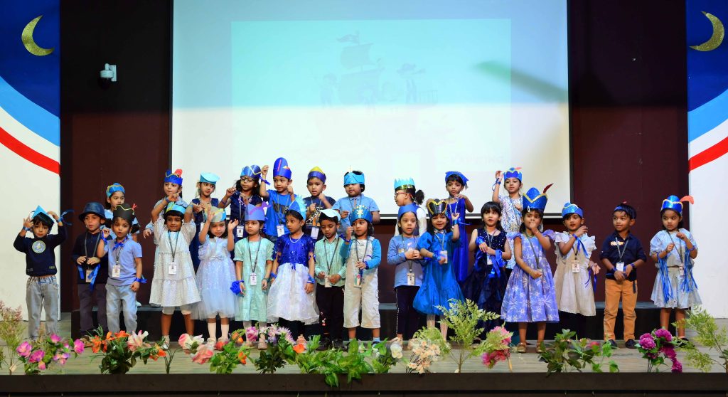 BLUE DAY CELEBRATED AT M.E.S KINDERGARTEN WITH VIVACITY