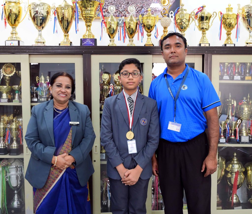 M.E.S STUDENT EXEMPLIFIES IN GLOBAL CHESS TOURNAMENTS