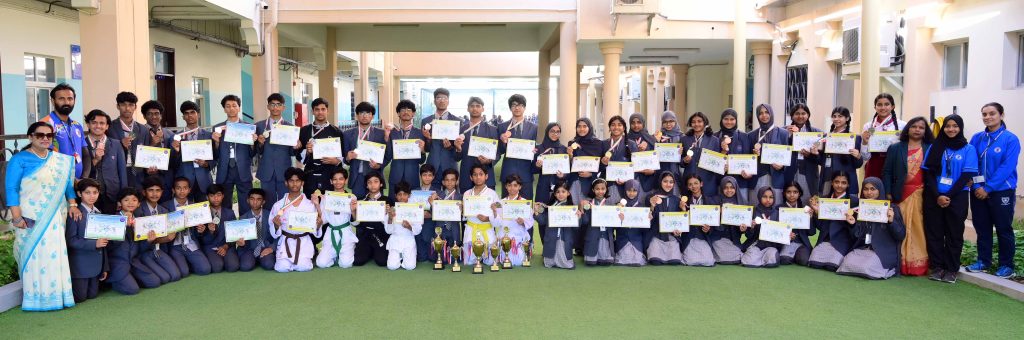 M E S DOMINATES QATAR CLUSTER TAEKWONDO COMPETITION, SECURING OVERALL RUNNERS-UP WITH 10 STUDENTS QUALIFYING FOR CBSE NATIONALS IN INDIA
