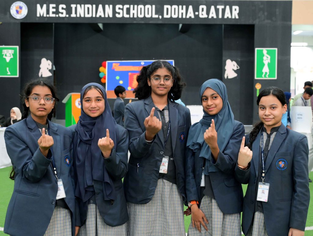 M.E.S Indian School – Evening Shift Conducts Student Council Election 2025–26