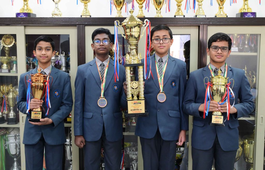 M.E.S DOMINATES BRAINSTORM BATTLE INTERSCHOOL QUIZ COMPETITION 2025 SECURING TOP HONOR