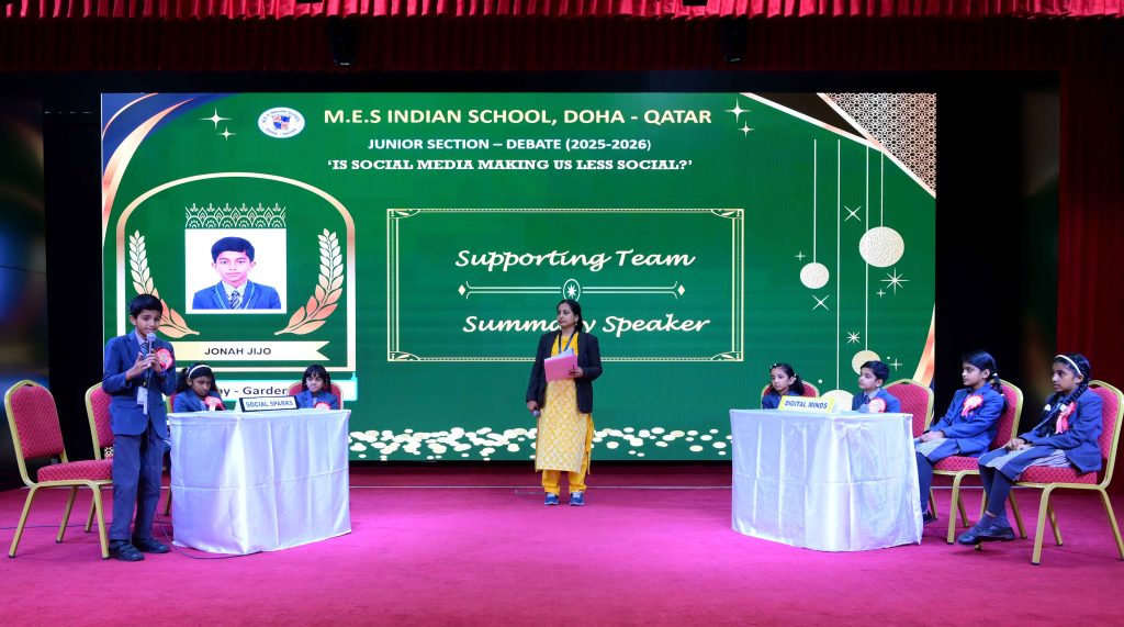 JUNIOR DEBATERS SPARK DISCUSSION ON ‘SOCIAL MEDIA AND SOCIABILITY’