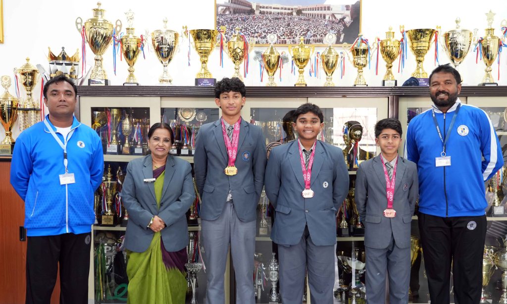 M.E.S STUDENT WINS GOLD AT QATAR ATHLETICS FEDERATION EVENT