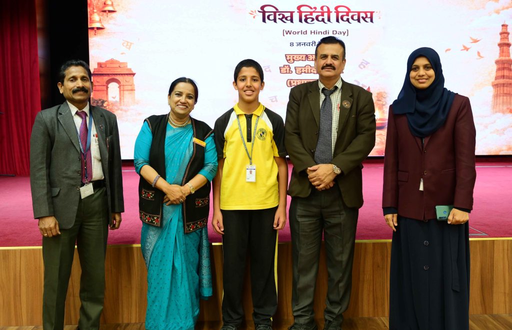 M.E.S CELEBRATES WORLD HINDI DAY WITH CULTURAL FERVOUR AND LINGUISTIC PRIDE