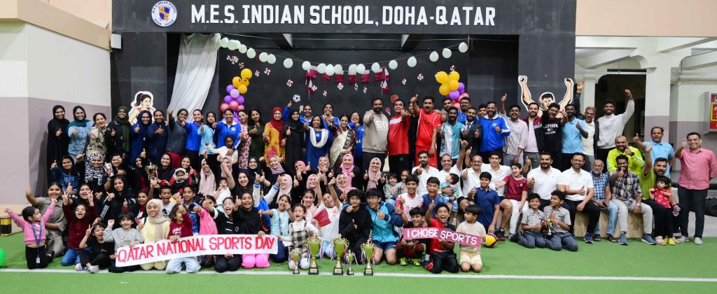 M.E.S COMMEMORATES QATAR NATIONAL SPORT DAY WITH VIBRANT SPORTING SPIRIT