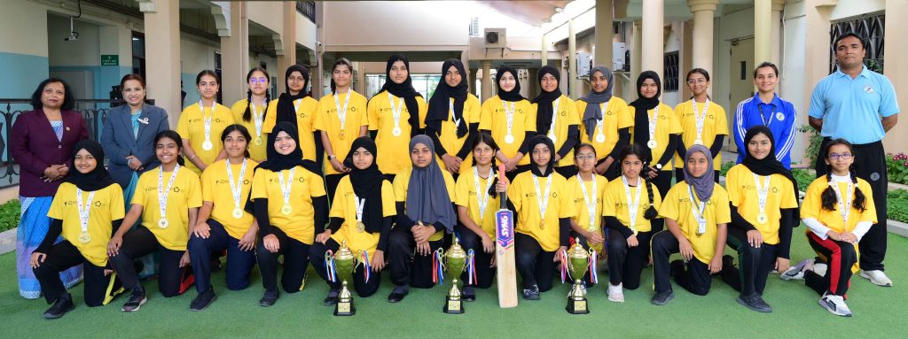 M.E.S GIRLS’ CRICKET TEAMS SCRIPT HISTORY WITH UNPARALLELED TRIPLE GOLD TRIUMPH AT SCHOOL OLYMPIC PROGRAMME