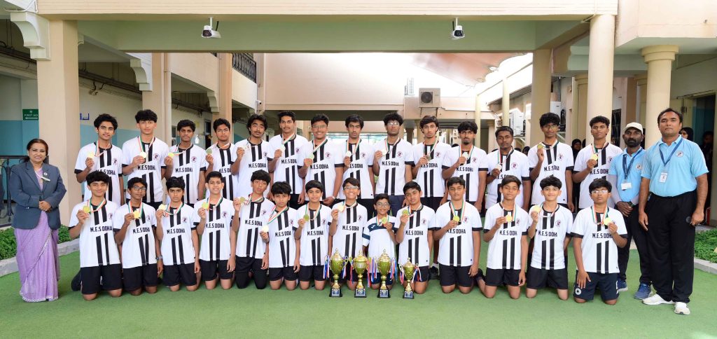M.E.S SECURES HISTORIC 14TH CONSECUTIVE OVERALL CHAMPIONSHIP AT CBSE QATAR CLUSTER VOLLEYBALL TOURNAMENT