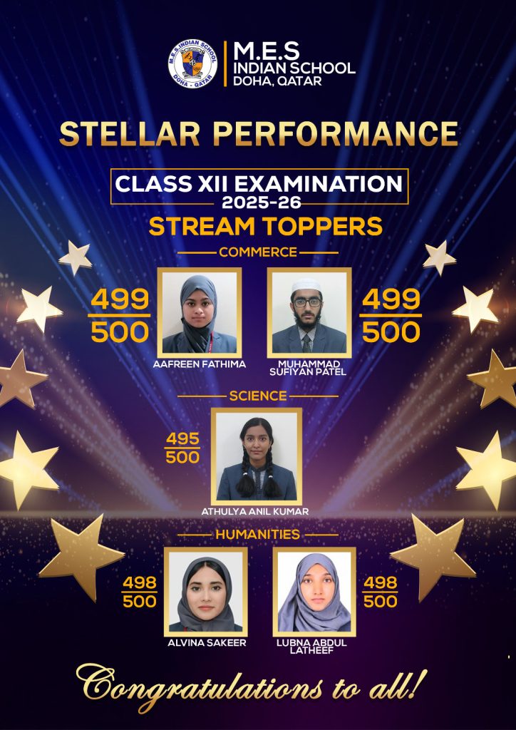 M.E.S SETS RECORD BREAKING TRIUMPH OF EXCELLENCE IN CLASS XII EXAM 2026