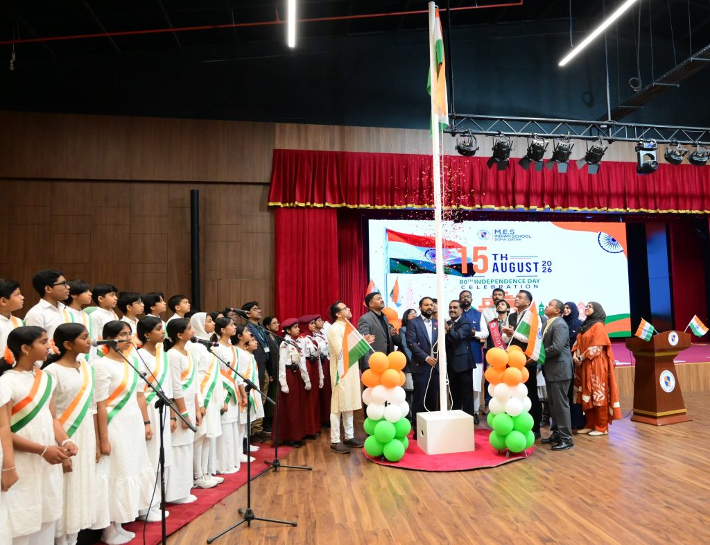 M.E.S. INDIAN SCHOOL CELEBRATES INDIA’S 80TH INDEPENDENCE DAY WITH PRIDE AND PATRIOTIC SPIRIT
