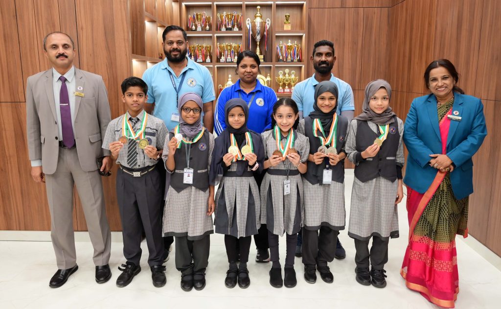 M.E.S. SKATERS GLIDE TO GLORY WITH IMPRESSIVE MEDAL HAUL IN CBSE QATAR CLUSTER